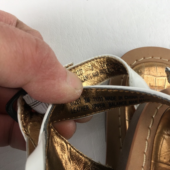 Clarks White Sandals D2116459 - Picture 5 of 6